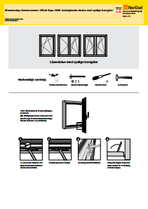 Afmontering af vinduesramme - ATech Sapa 1086 Indadgående vindue med synlige hængsler