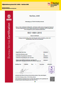 Miljøledelsessystem ISO 14001 - NorDan AB