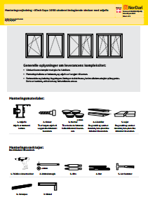Monteringsvejledning - ATech Sapa 1050 uisoleret indagående vinduer med adjufix