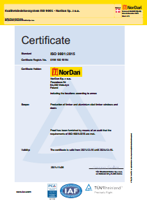 Kvalitetsledelsessystem ISO 9001 - NorDan Sp. z o.o.